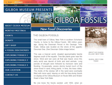 Tablet Screenshot of gilboafossils.org